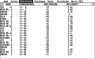 Sternzeit atari screenshot